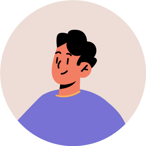 [headshot] image of satisfied student using a laptop